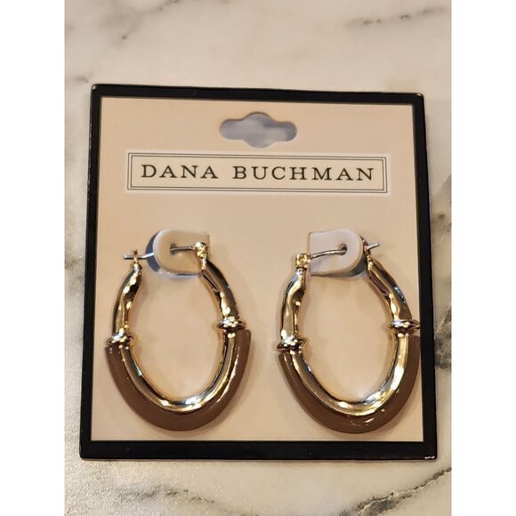 Dana Buchman Gold-Tone Hoop Earrings - Picture 1 of 5